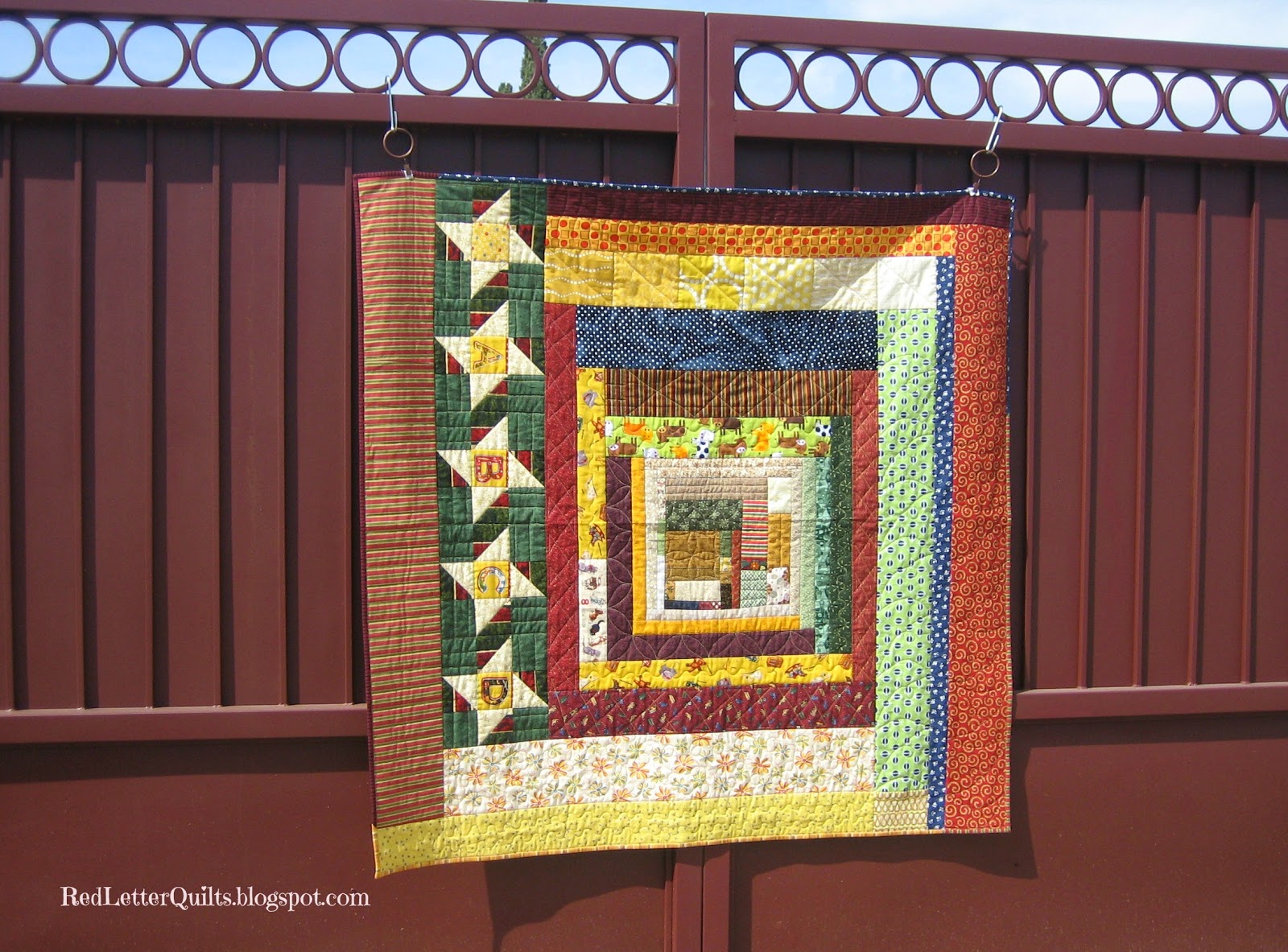 Red Letter Quilts A Friday Finish Kinder Baby Christmas Quilt