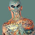 3D COLORFUL HALLOWEEN TATTOOED MAN 