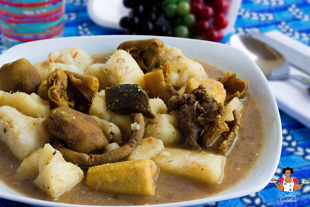 Ukodo recipe (Urhobo yam & plantain pepper soup) Dobby's Signature