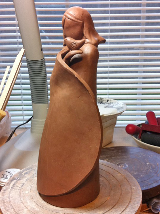 Denise Loves Art Handbuilding Clay Works in Progress