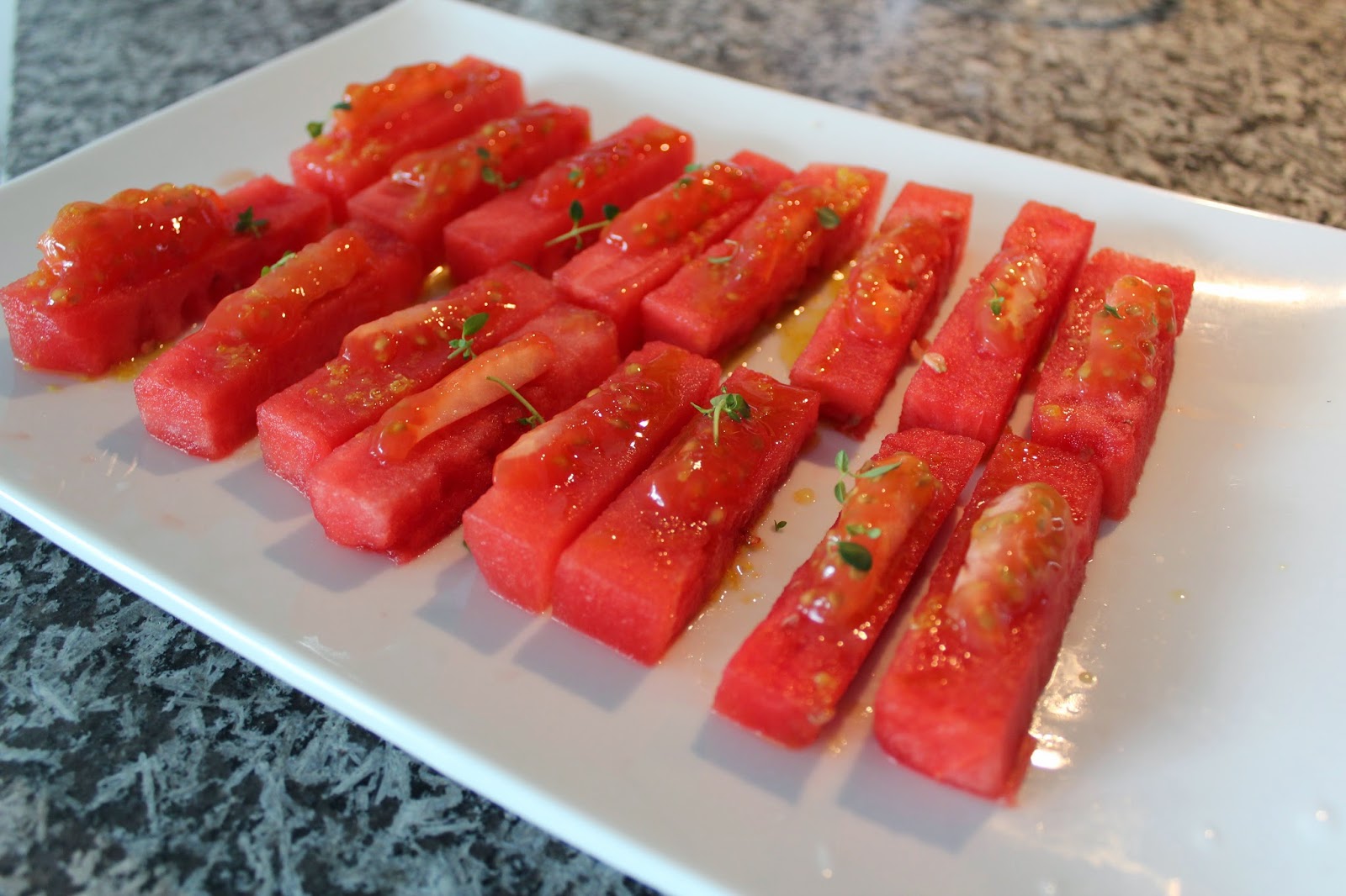 Tomato-Watermelon Skewers // Runaway Apricot