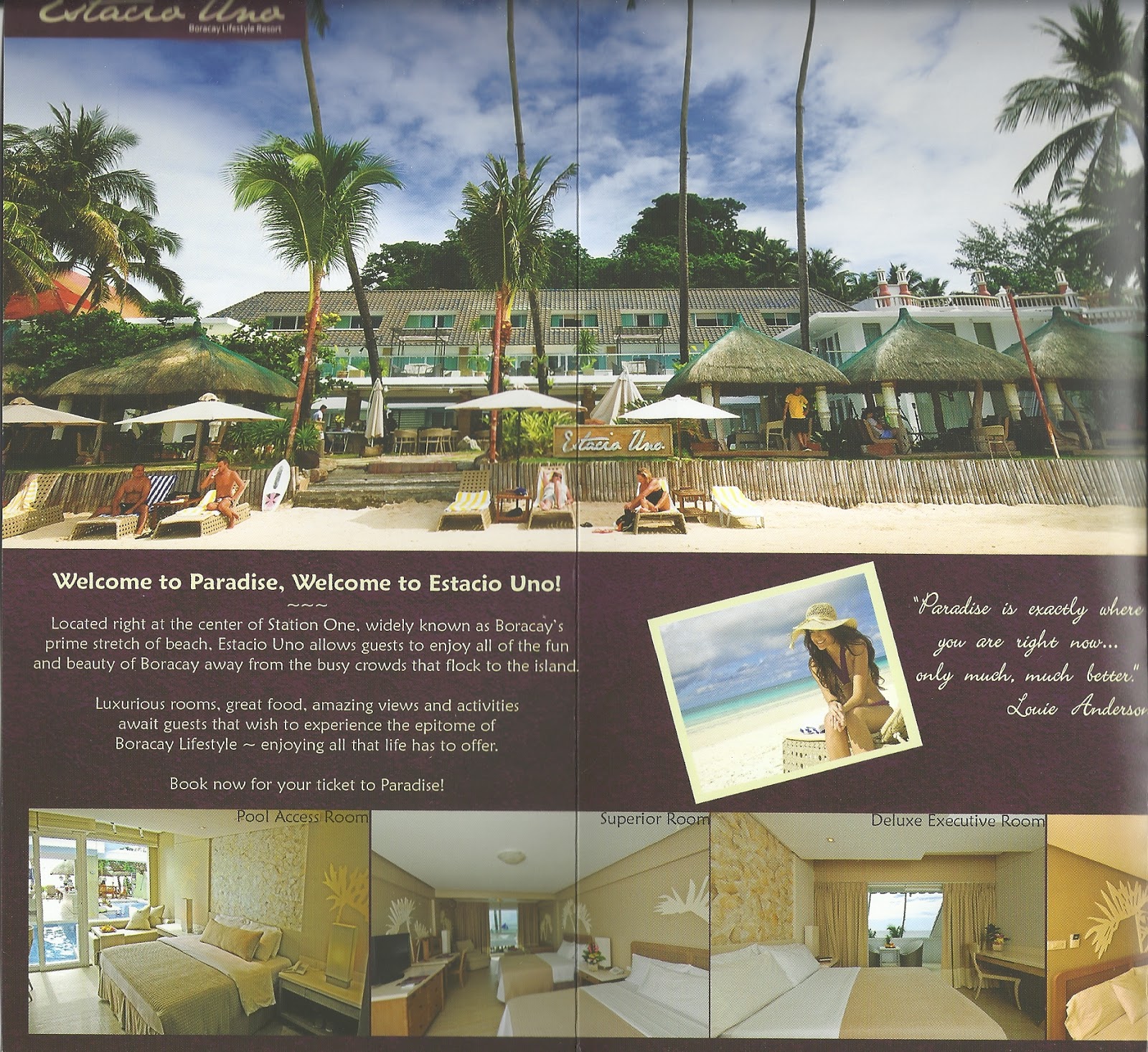 TRAVEL CENTRAL PHILIPPINES Brochure Estacio Uno