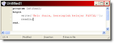 Contoh Program Sederhana