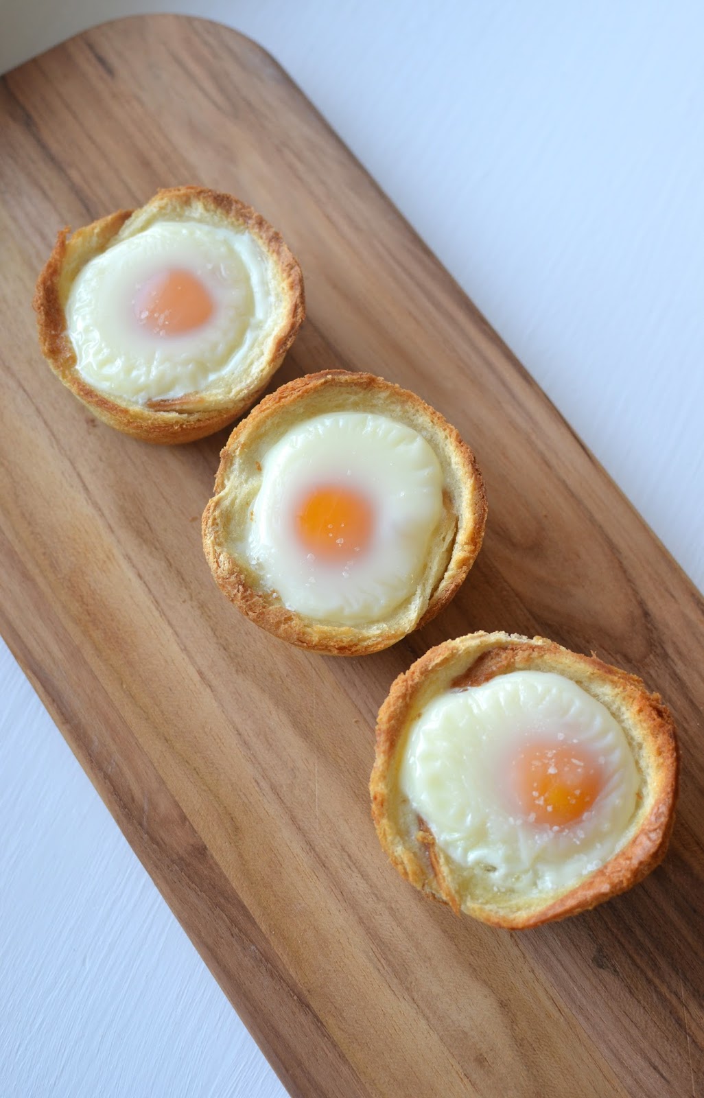 Playing with Flour Egg and toast cups