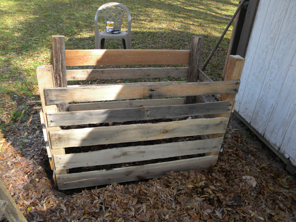 Booth's Little Farm Compost Bin and Raised Bed Garden!