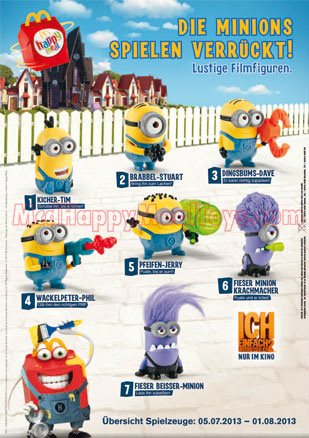 jerry the minion mcdonalds toy