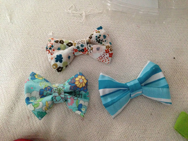 how much fabric to make a bow tie