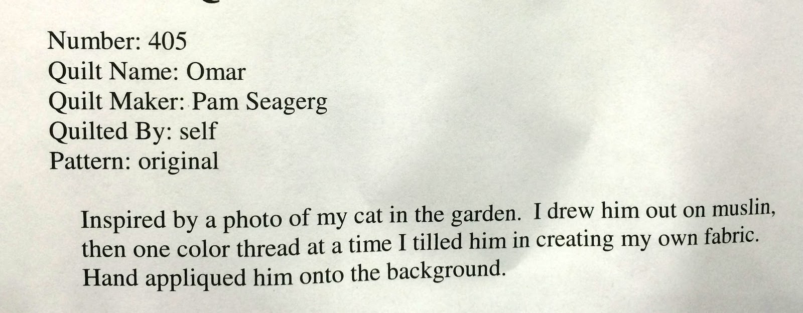 Cat Patches Northwest Quilting Expo Final Day