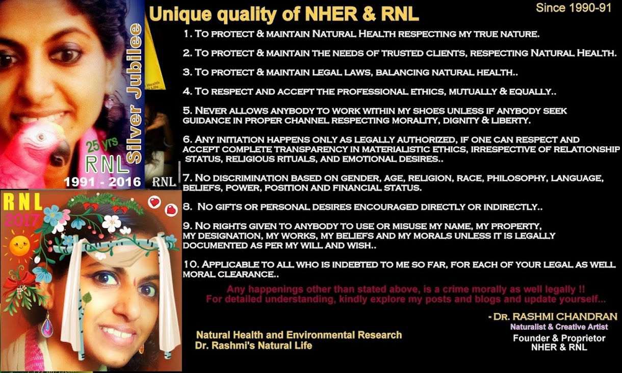 Dr. Rashmi's NATURAL Life (RNL) Since 1990-91