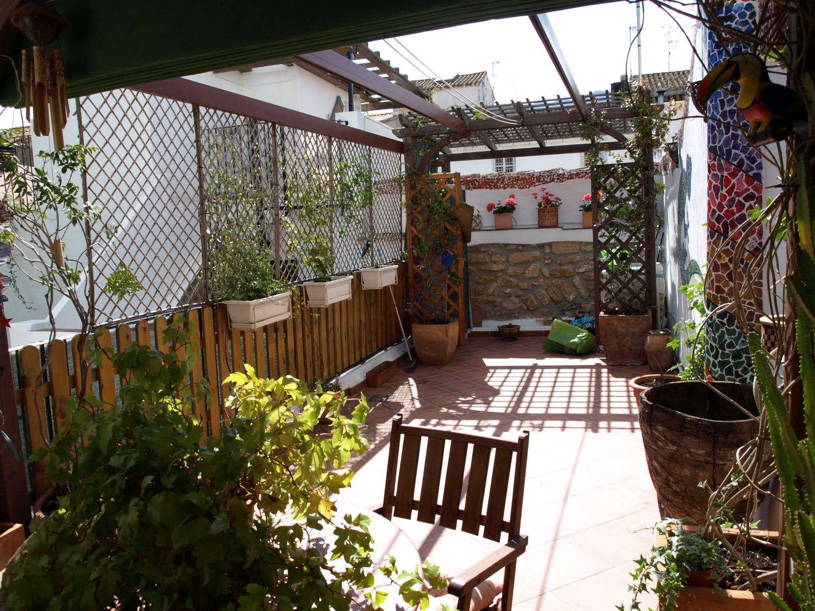 "Txin " artearen txoko decoracion patio interior