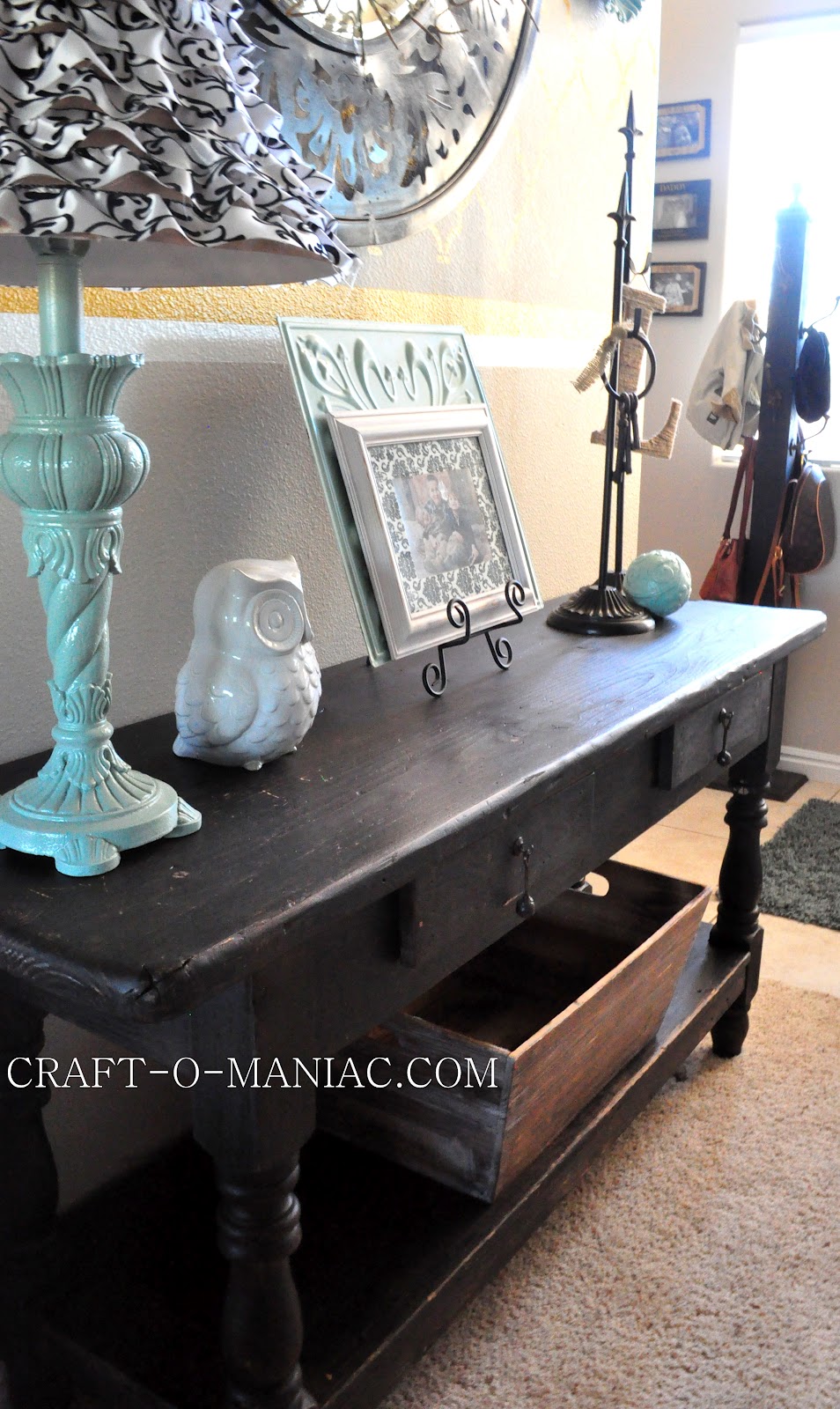 Home Decor New Entry Table From Craigslist Craft O Maniac