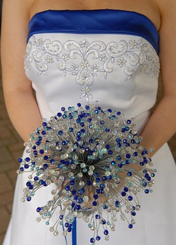 Click here to see How to make Crystal Bead Bridal Bouquet