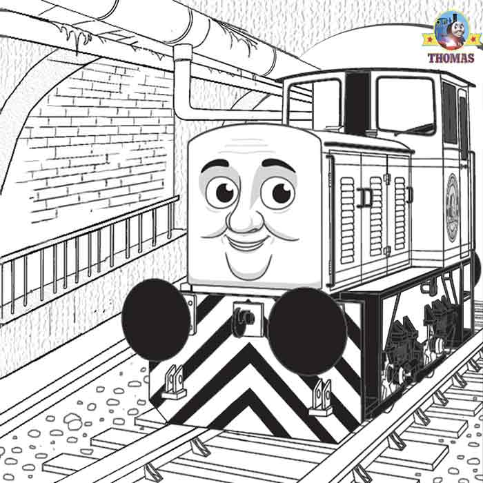 Free Printable Thomas The Train Coloring Pages Diesel for Kids