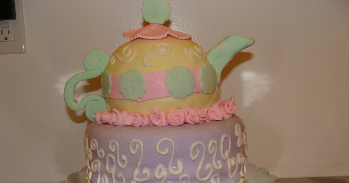 Door County Custom Cakes and Cookies Jenna's Teapot Cake