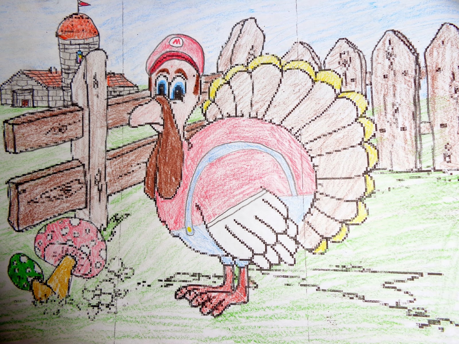 Orange is my favorite color.: 2014 Thanksgiving Turkey Page Coloring