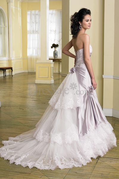 light purple wedding dress