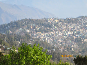 Kalimpong Town as seen from ."Zang -Dhok Palri(Durpin Monastery)
