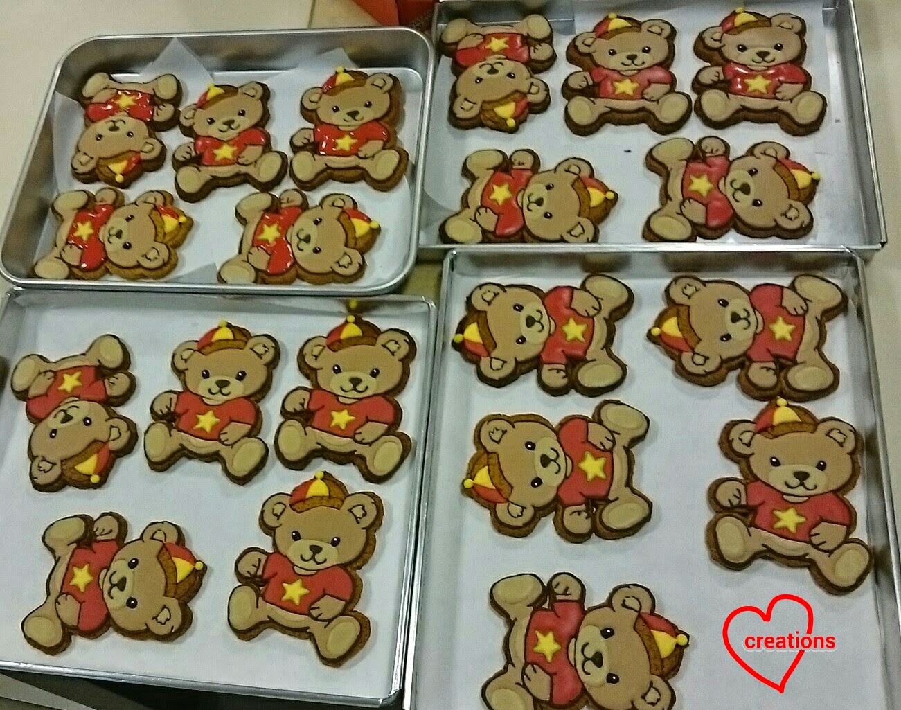 Loving Creations for You Teddy Bear Brown Sugar Cookies (how to make