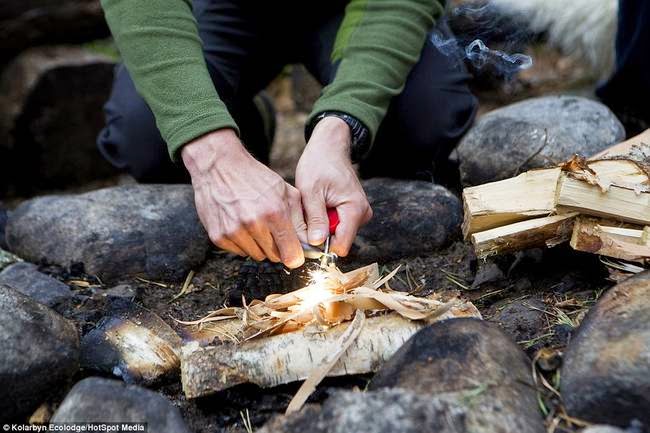 No electric heat here. You have to start your own campfires to keep nice and warm. - This Lodge In Sweden Helps You Relax By Giving You Really Hard Work. No electric heat here. You have to start your own campfires to keep nice and warm. - This Lodge In Sweden Helps You Relax By Giving You Really Hard Work.