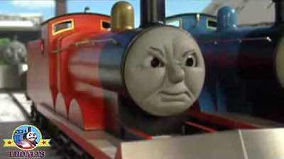 Keeping up with James Thomas the train and friends cold merry winter train tracks frozen and icy