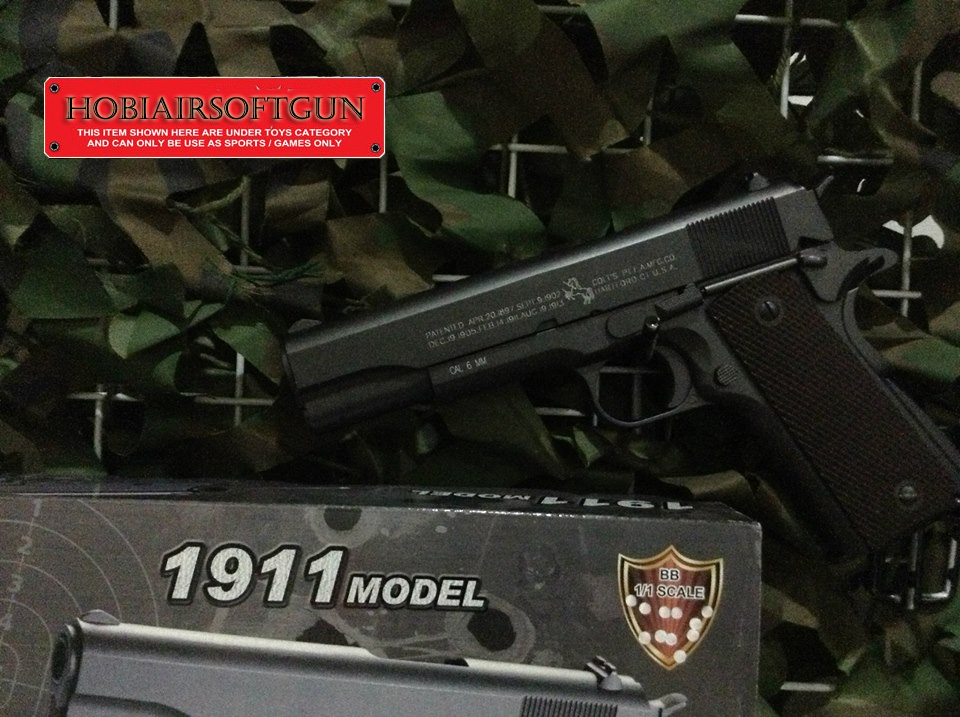 Airsoft Gun Malaysia: KWC 1911 CO2 Pistol With Marking (KCB-76AHN)