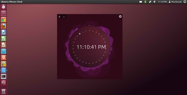 ubuntu phone clock