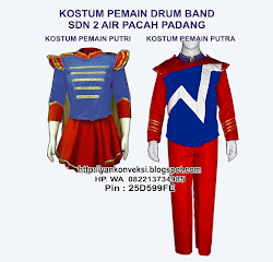 BAJU PEMAIN PUTRI DAN PUTRA DRUMBAN