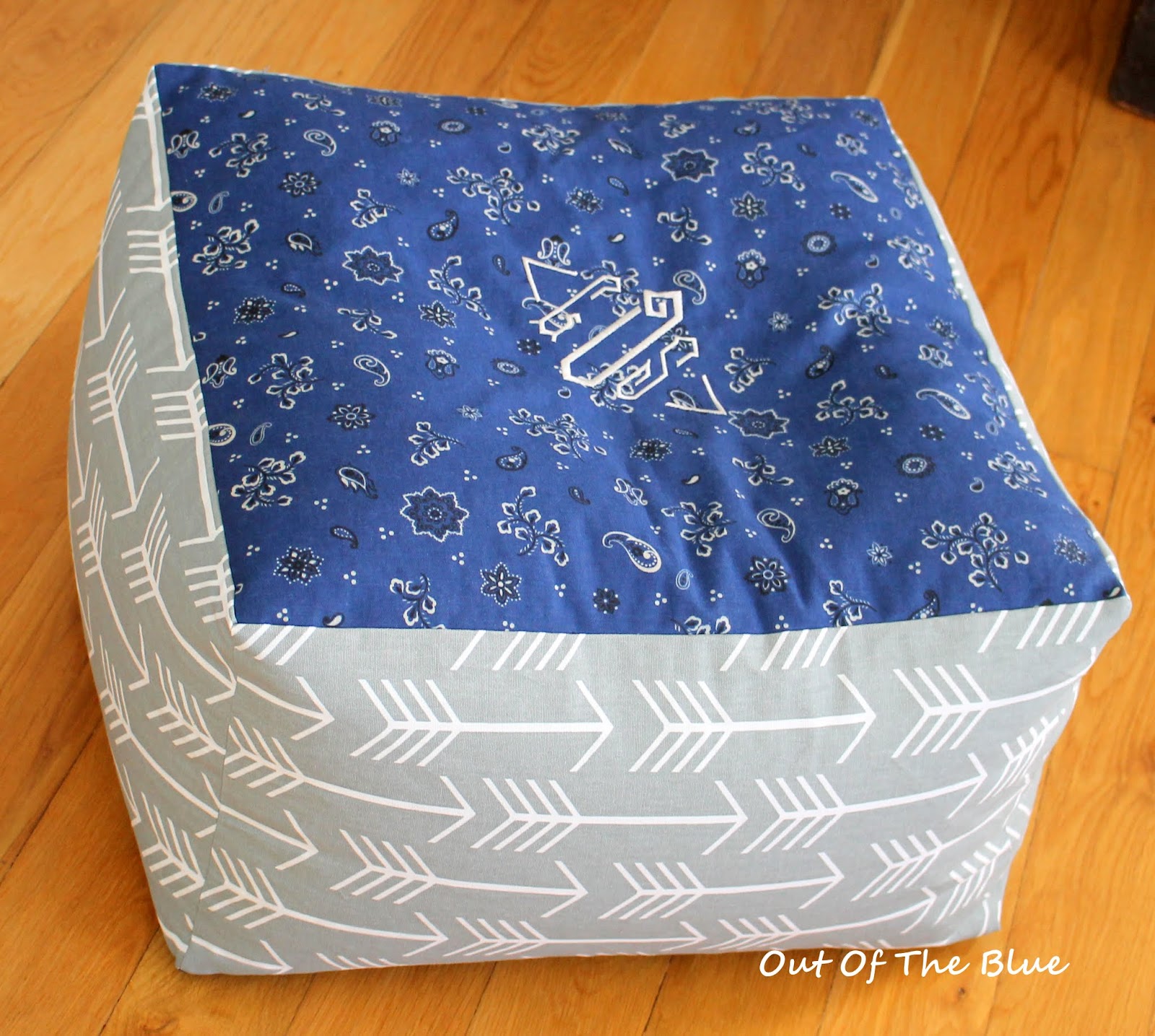 Out Of The Blue Bean Bag Cubes a story and a tutorial