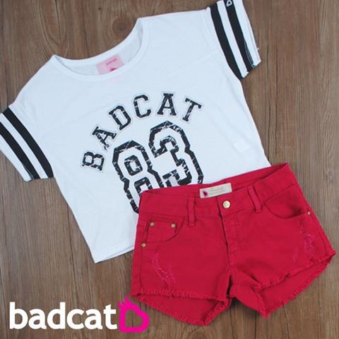 Baby Look Badcat Cinza - Compre agora