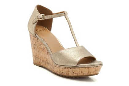 clarks wide fit wedge sandals