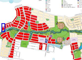 Ponds' Land Sales To Date (Red - Sold)