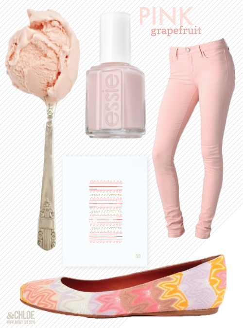 &chloe color inspired pink grapefruit