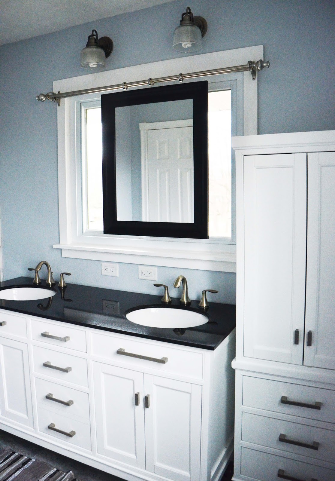 My Remodelaholic Guest Post How to Create a Sliding Mirror Over a