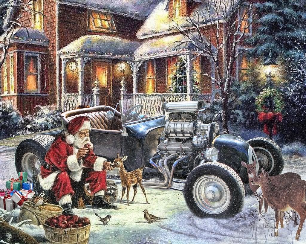 Hot rod christmas cards, Rat rod, Winter bird