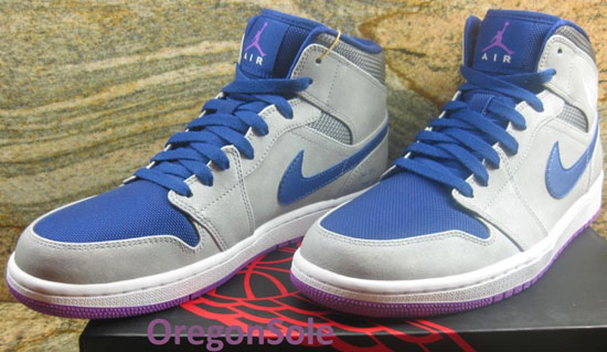 nike air jordan 1 retro mid matte silver purple royal