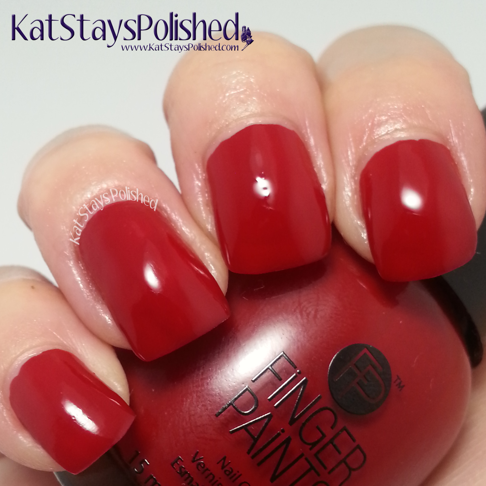 FingerPaints Patent Leather Duo - Patent Red | Kat Stays Polished