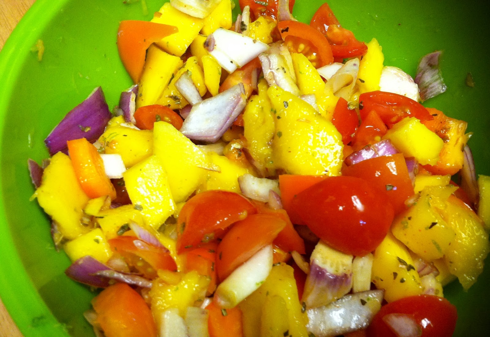 Hannah's Bananas Blackened Tilapia with Mango Salsa