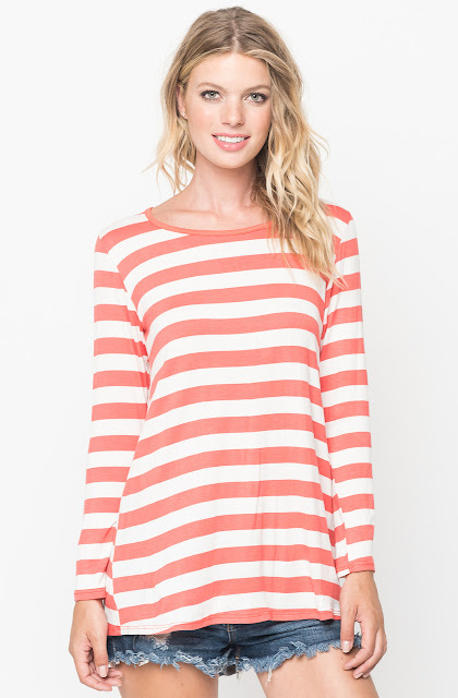 striped tee shirt
