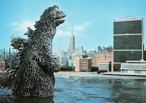 Global Warming Disaster!  Godzilla Awakened by Hurricane Sandy! 
