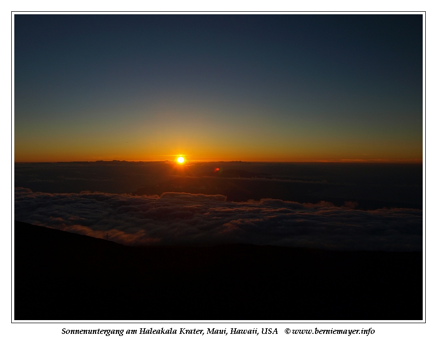Haleakala Sonnenuntergang