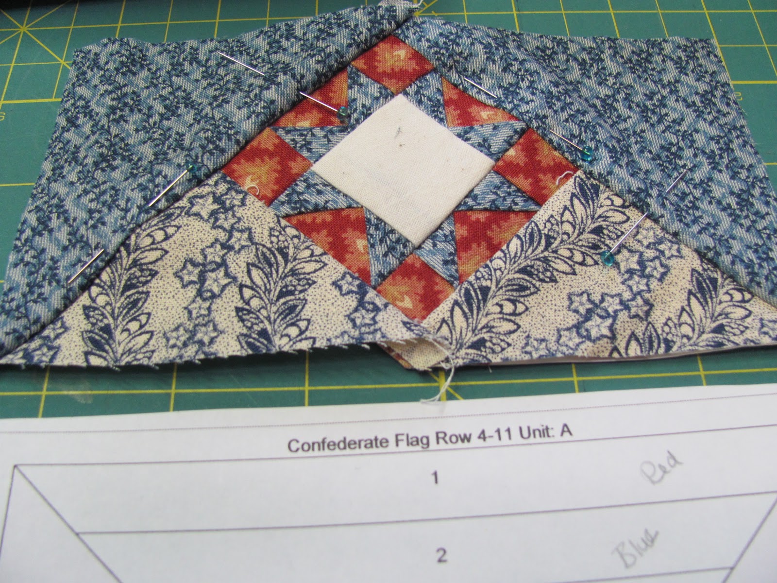 Quilt Doodle Doodles... Confederate Flag