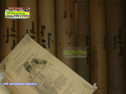 undangan gulung unik