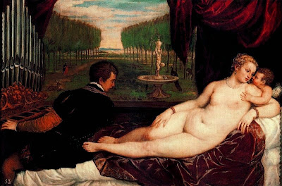 Venus recreant-se amb l'amor i la música (Tiziano Vecellio di Gregorio)