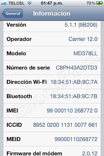 Unlock CDMA iPhone 4S Baseband 2.0.12