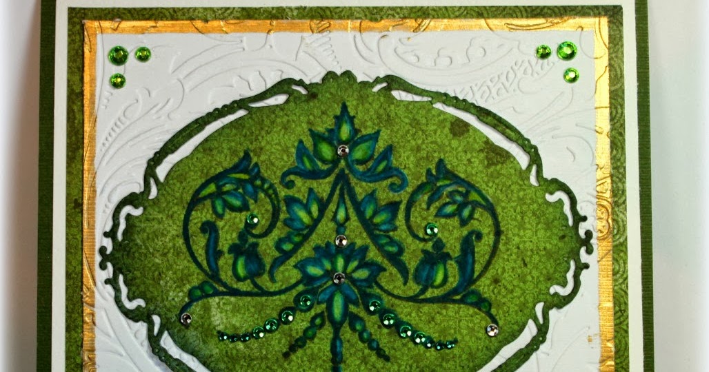 Chocolate Baroque Design Team Blue & Green Fancy Flourish (by Shirley)