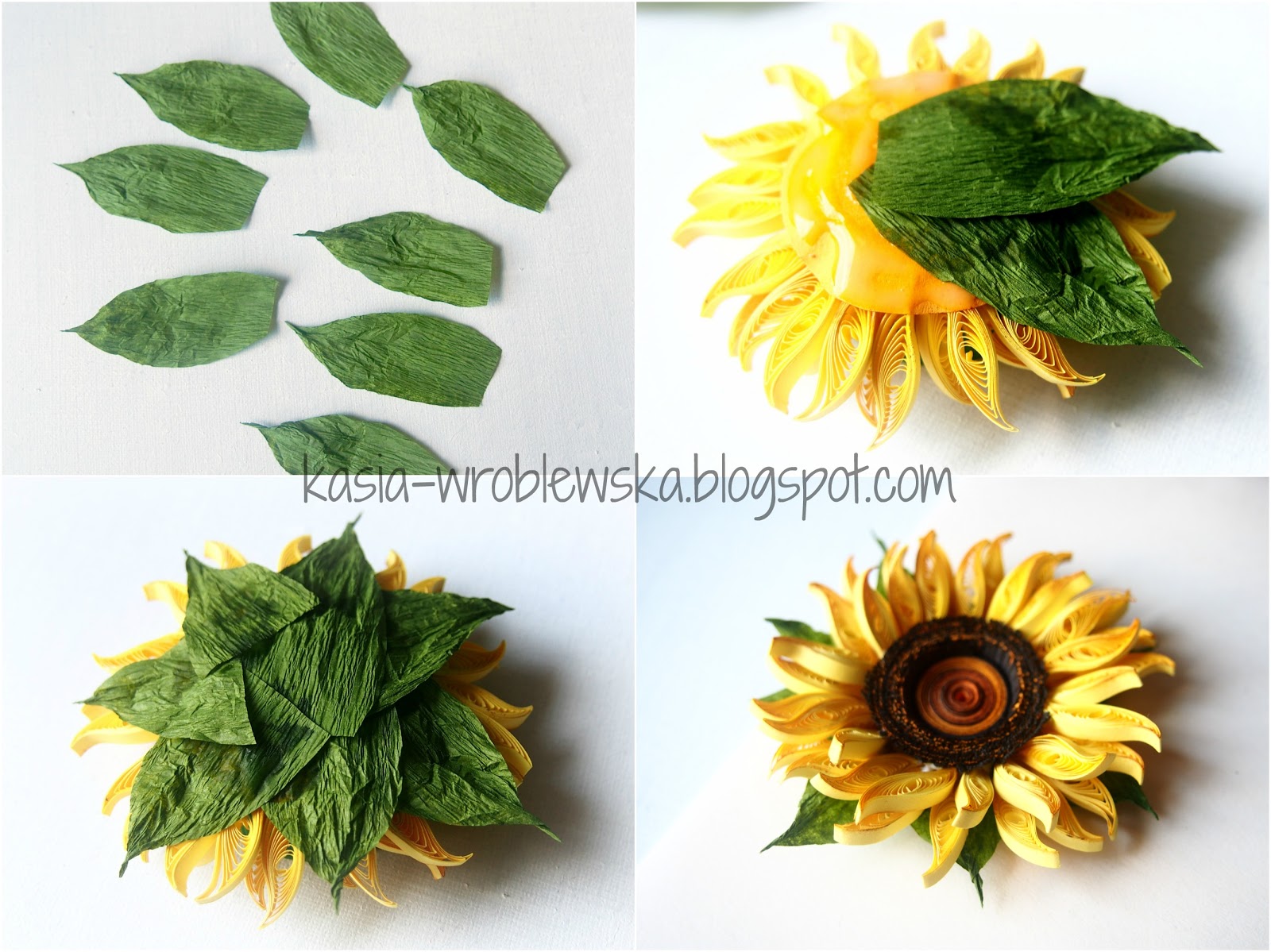 Blog sklepu Artimeno Kurs krok po kroku quilingowy słonecznik.