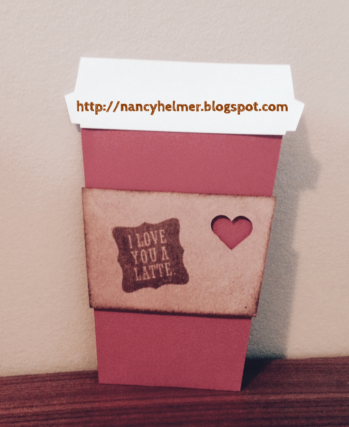 Nancy's Scrappin' and Stamps Coffee Cup Gift Card Holder with CTMH