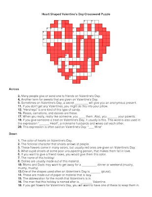 Valentines Crossword 1