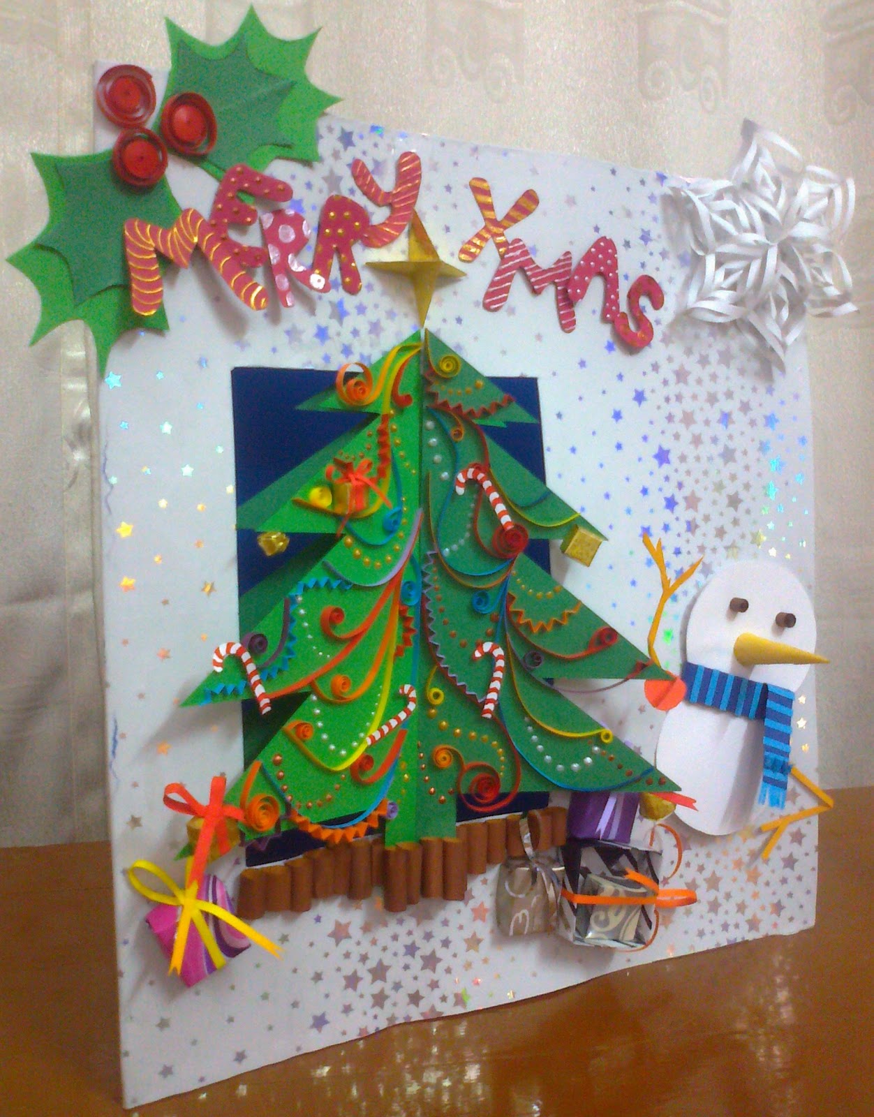 Shway 3 Dimensional Christmas Card For My Lil 5 Yr Old Niece