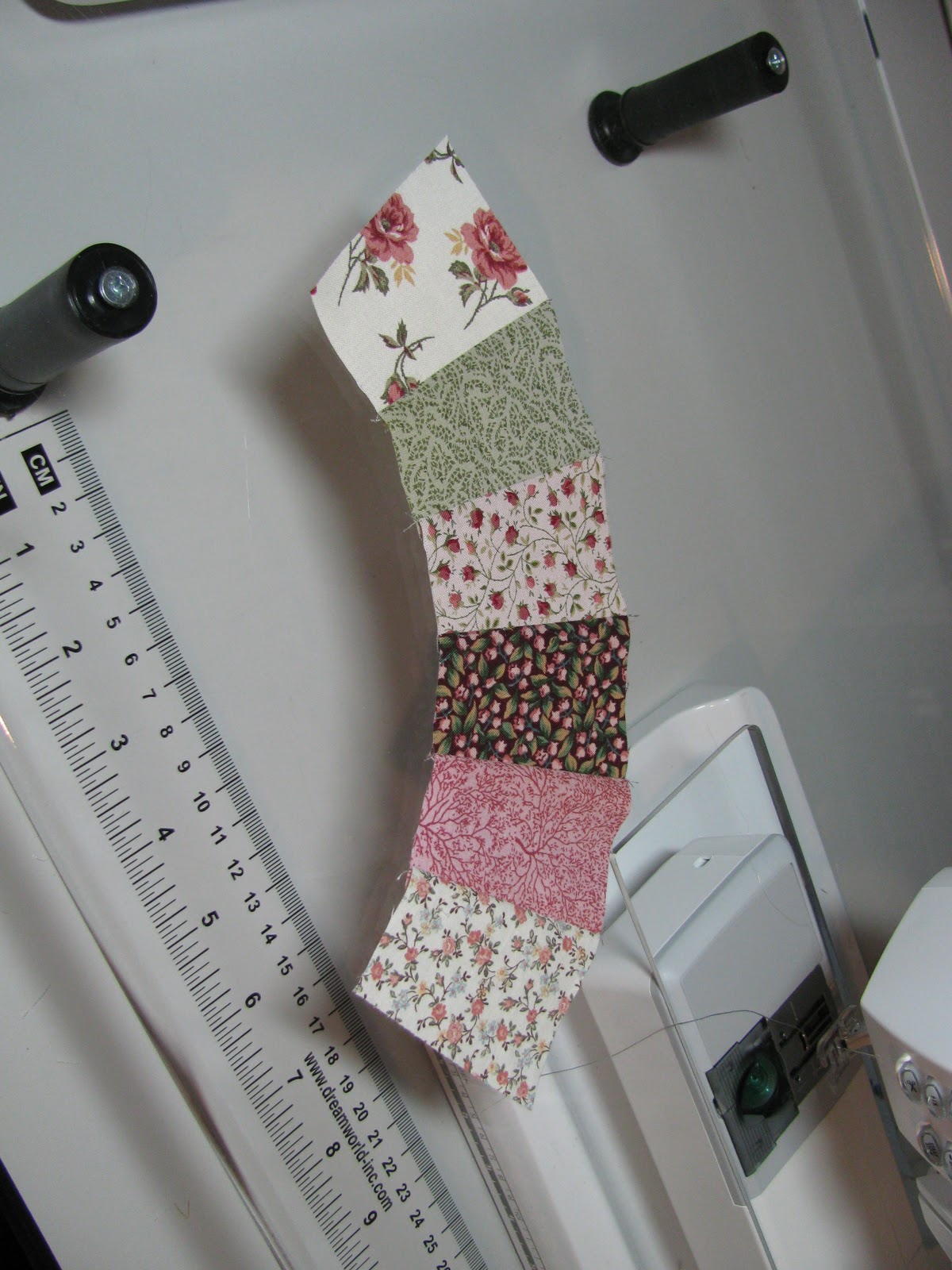 Sewing My Stash Double Wedding Ring Quilt